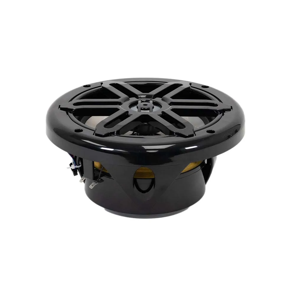 SA-08M01B-RGB - Pair of Black 8 Inch 200 Watt 2-Way Waterproof Boat/Marine Speakers with RGB Lights