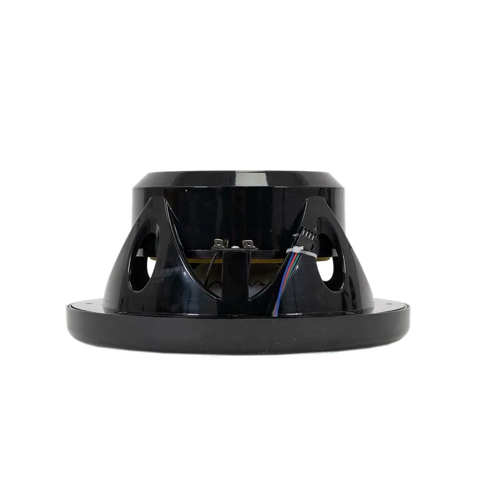 SA-08M01B-RGB - Pair of Black 8 Inch 200 Watt 2-Way Waterproof Boat/Marine Speakers with RGB Lights