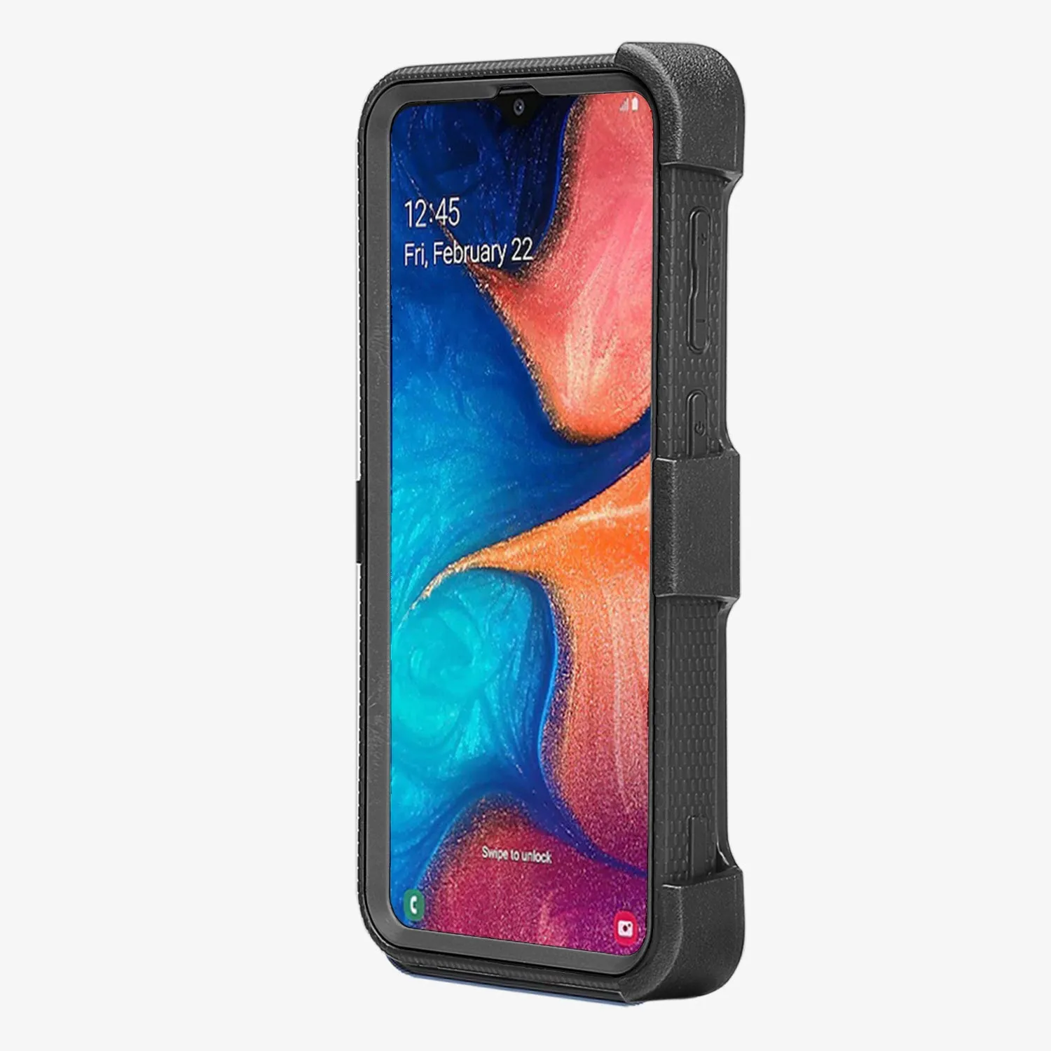 Samsung Galaxy A20 | A30 | A50 Case, Triple Protection 3-1 w/ Built in Screen Protector Heavy Duty Holster Shell Combo Clip Cover - Black