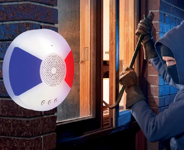 Siren Alarm with Red and Blue Enforcer Light