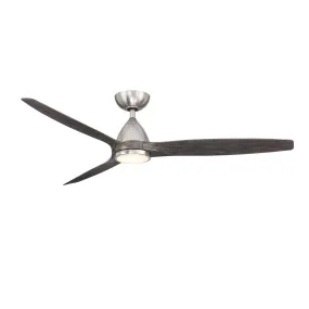 Skylark 62" Ceiling Fan in Brushed Nickel & Ebony