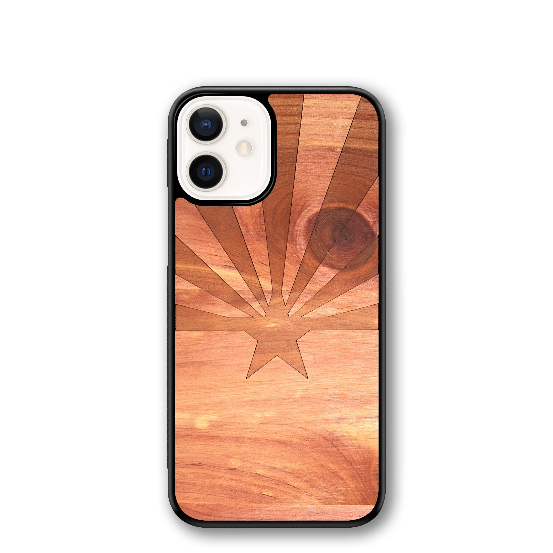 Slim Wooden iPhone Case (Arizona State Flag in Aromatic Cedar)