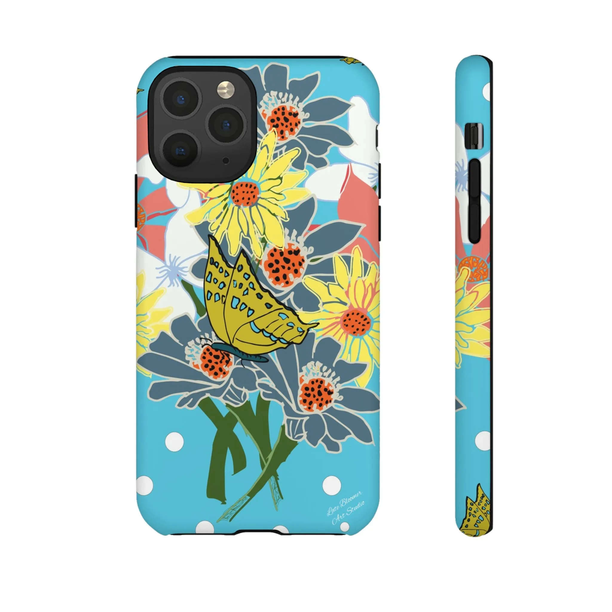 Spring Bouquet-Tropical Blue-Tough Cases