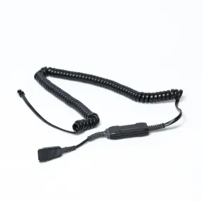 Starkey S135-HIC Amp Cable with Flat QD to RJ9 for Starkey Headsets