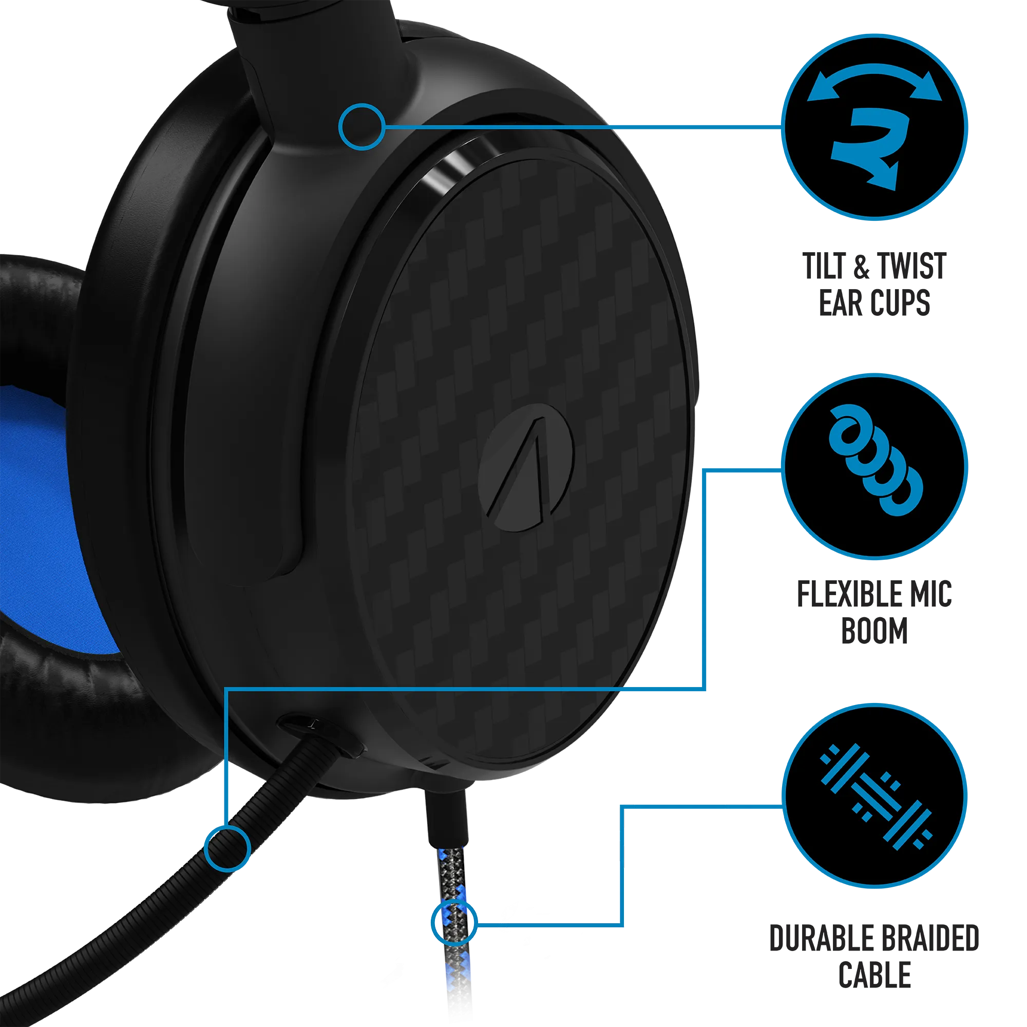Stealth C6-100 Gaming Headset for PS4/PS5, XBOX, Switch, PC - Blue
