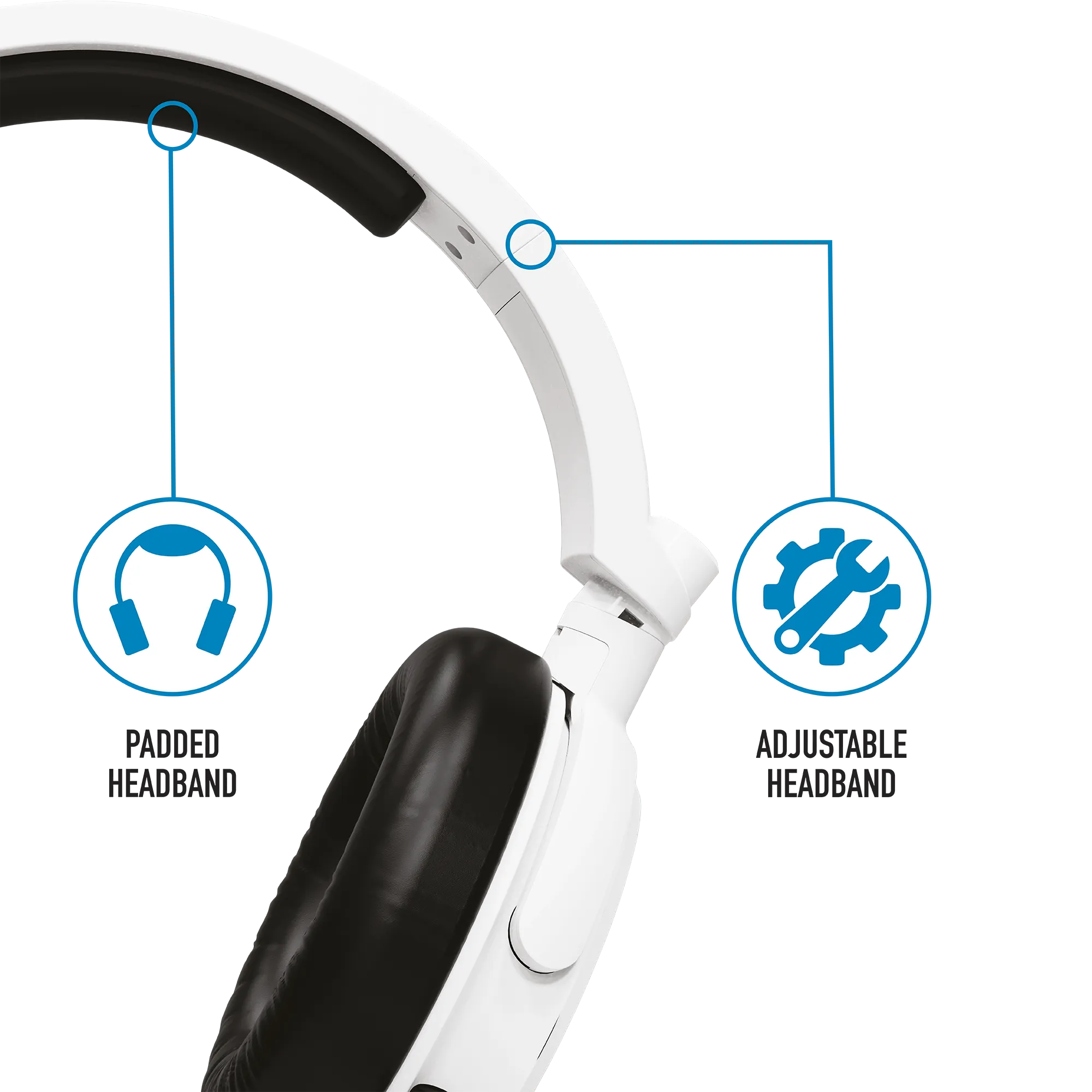 Stealth C6-100 Gaming Headset for PS4/PS5, XBOX, Switch, PC - Blue/White