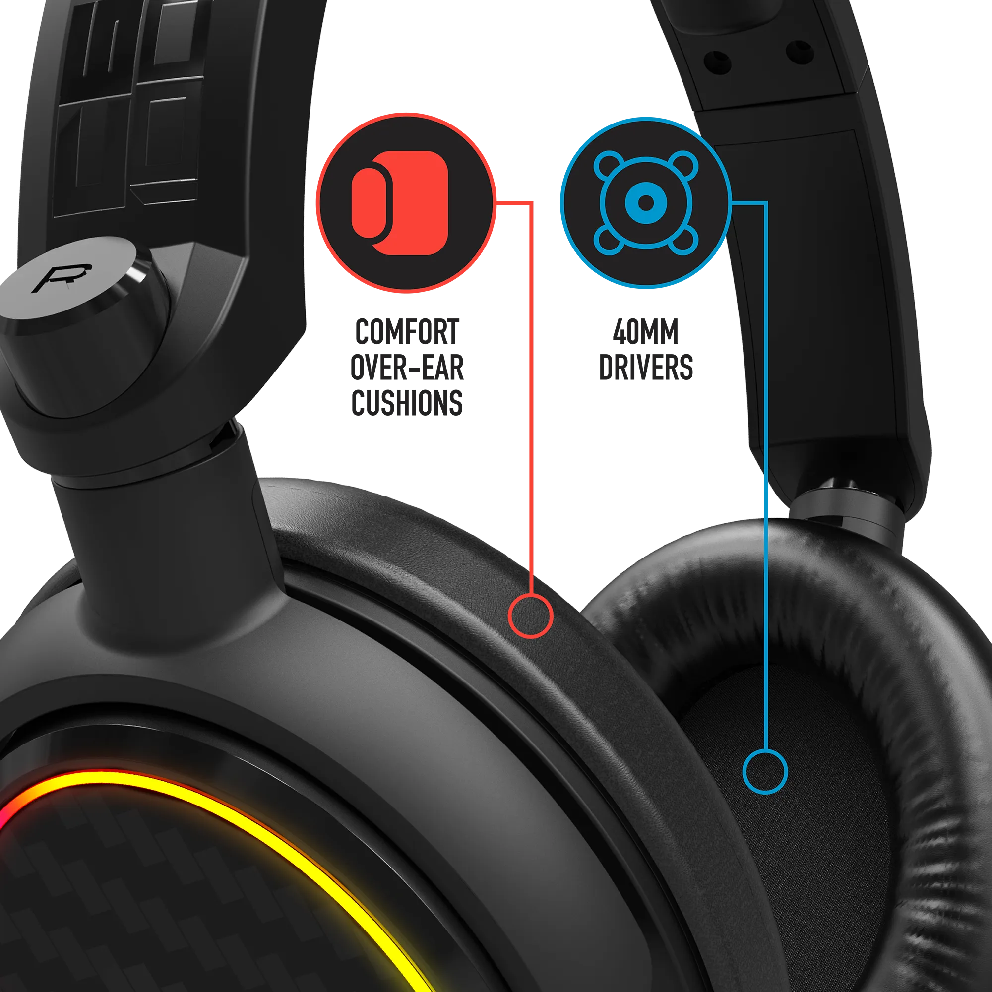 Stealth C6-100 Light Up Gaming Headset for XBOX, PS4/PS5, Switch, PC