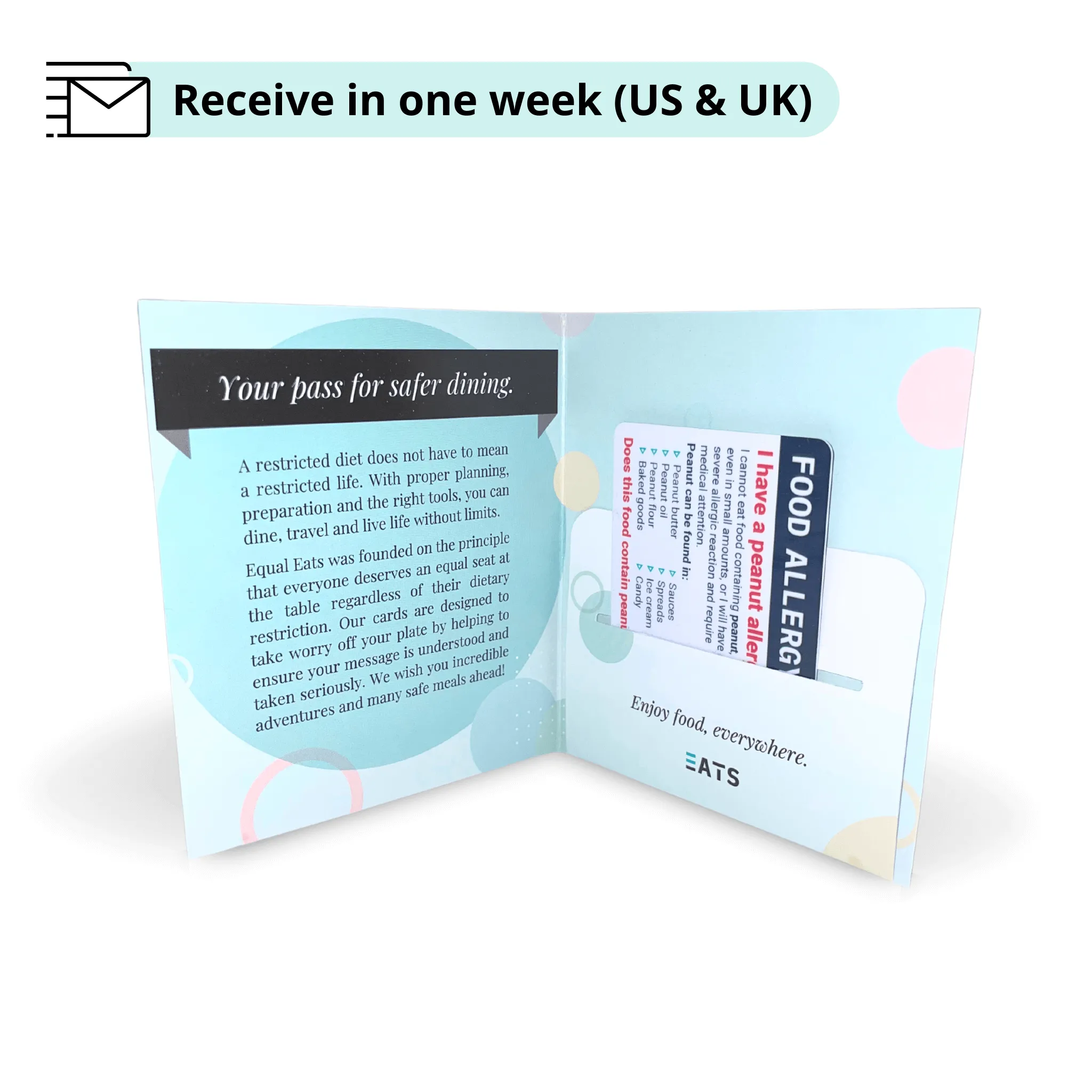 Sulfa Allergy Card in English (Printable)