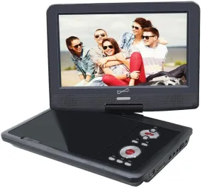 SuperSonic SC-259 9" Portable DVD Player and Digital TV with USB ,SD inputs and Swivel Display