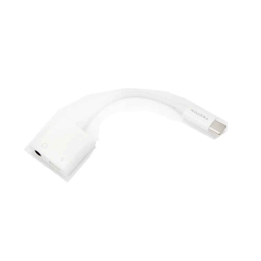 Tecnix Type-C to 3.5mm Charging Adapter Black [ADT-114 BK]