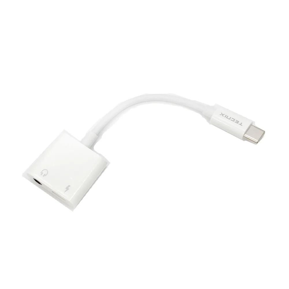 Tecnix Type-C to 3.5mm Charging Adapter Black [ADT-114 BK]