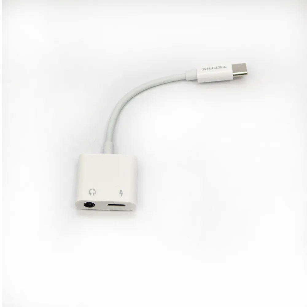 Tecnix Type-C to 3.5mm Charging Adapter Black [ADT-114 BK]