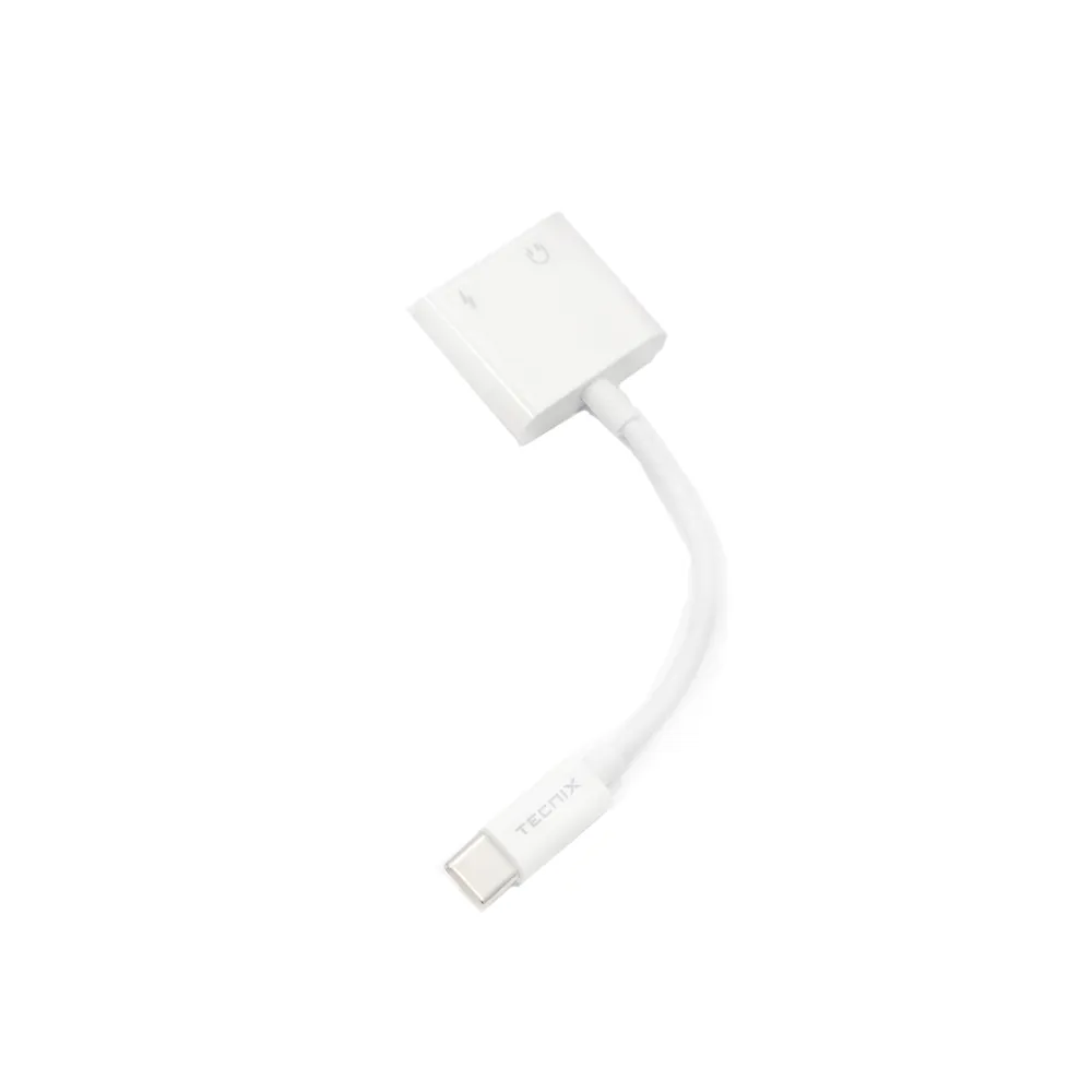 Tecnix Type-C to 3.5mm Charging Adapter Black [ADT-114 BK]