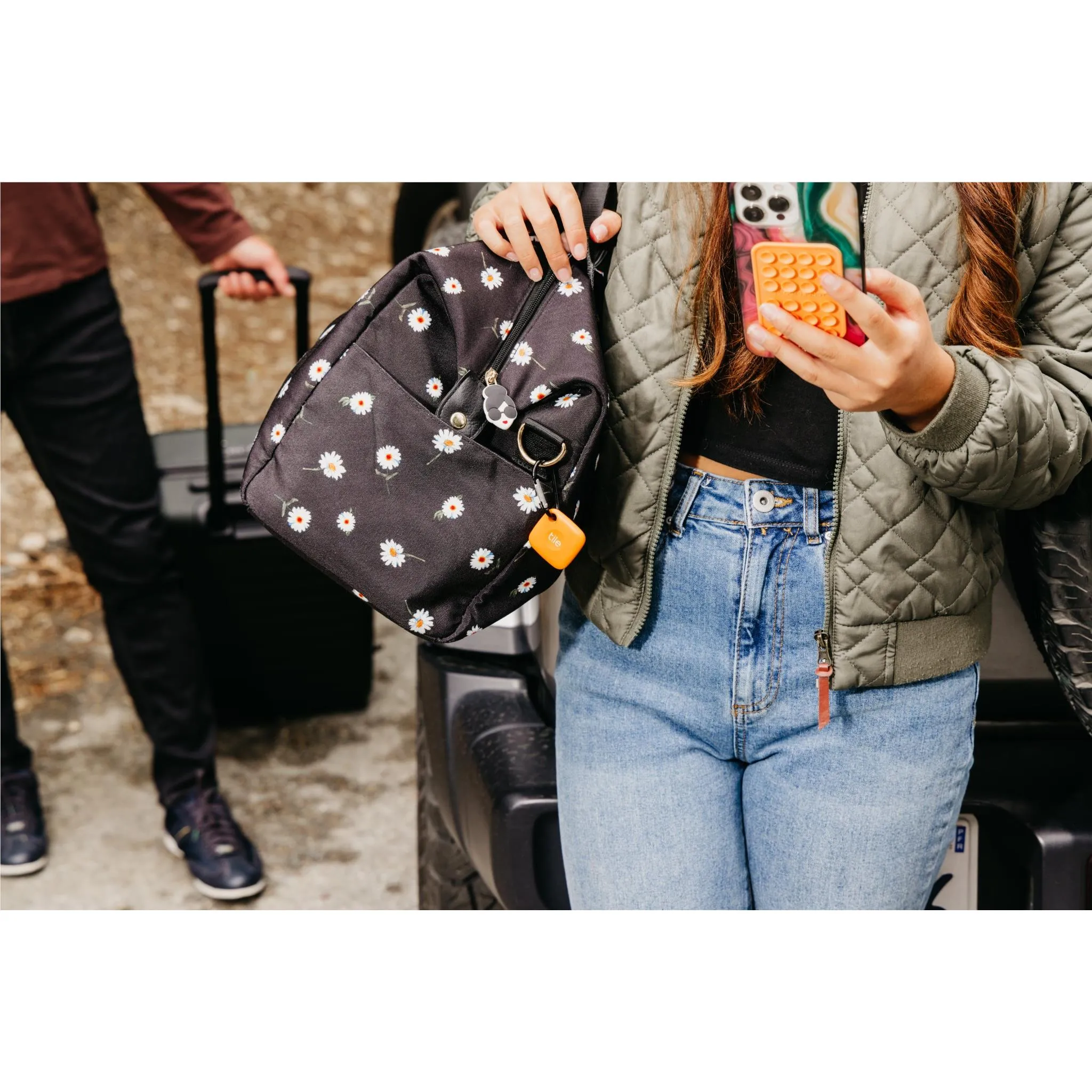 Tile Mate Bluetooth Tracker (Cloud Nine/Cool Clementine) 2 Pack