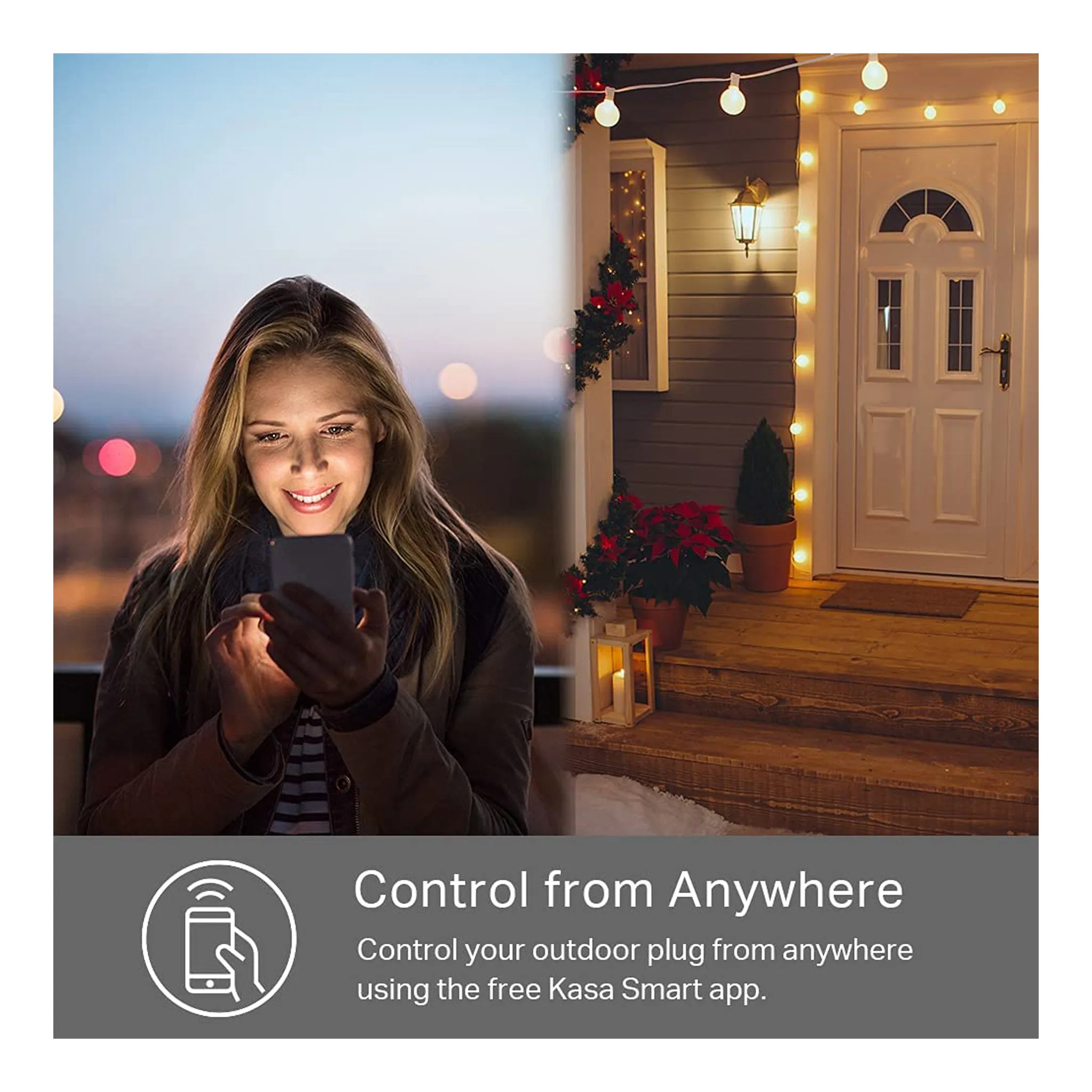 TP-Link EP40 2-Outlet Kasa Smart Wi-Fi Outdoor Plug