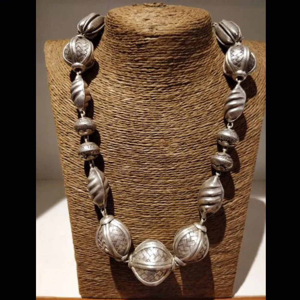Uniquely Textured And Shaped Necklace