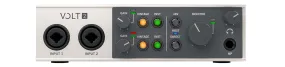 Universal Audio Volt 2 USB-C Audio Interface 2-in/2-out USB-C Audio Interface with 2 Preamps, 24-bit/192kHz AD/DA, MIDI I/O, and Software Bundle - Mac/PC/iOS"