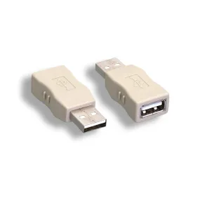 USB 2.0 Type A-M to A-F Gender Changer Beige