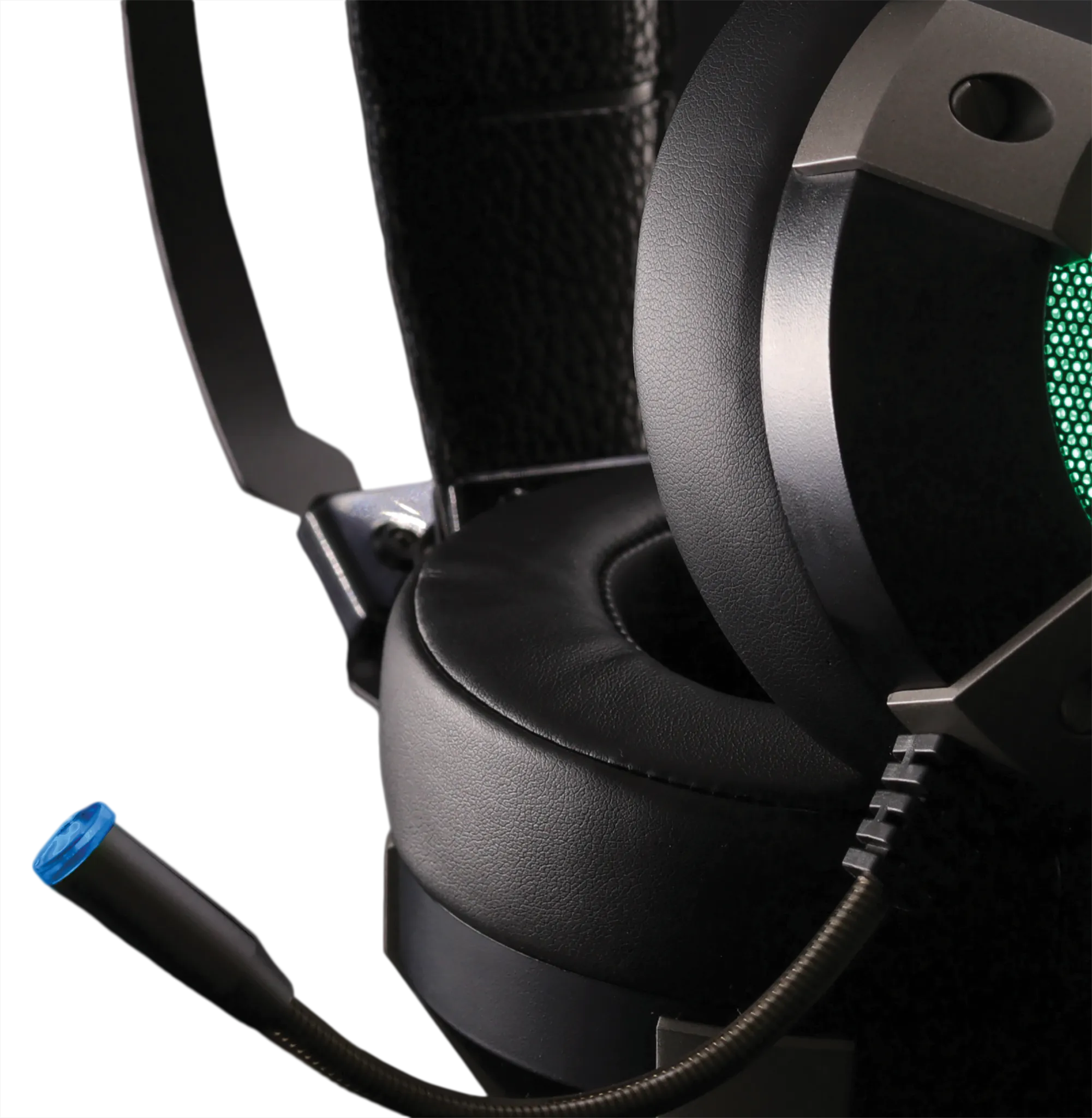 Velocilinx Brennus VXGM-HS71S-21O-BK 7.1 Surround Sound USB Gaming Headset, Silver and Black