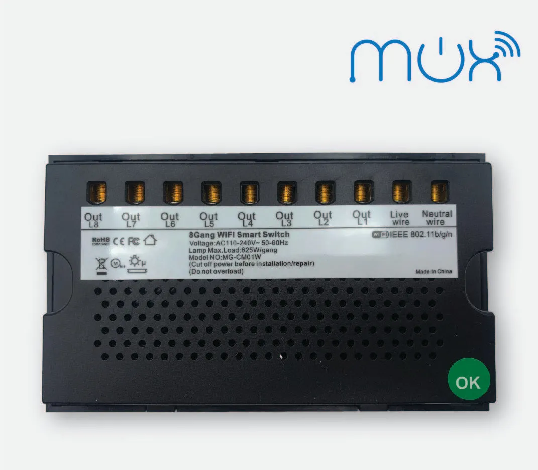 WiFi 8 Gang Switch