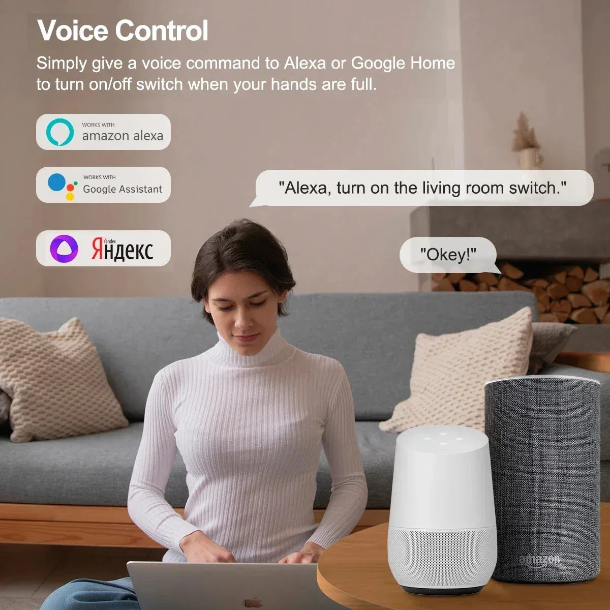 Wifi Smart Light Switch Wireless Wall Glass Touch Screen Panel 2 way Parallel Voice Remote Control by Alexa Echo Dot Google Home