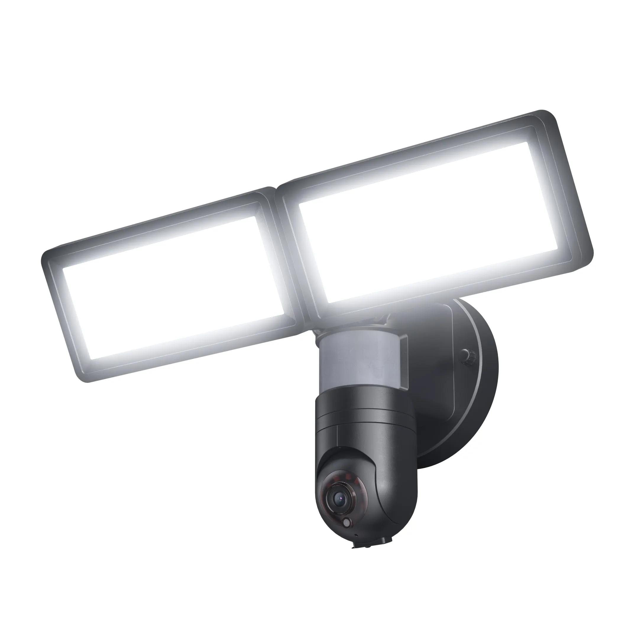 WiFi Waterproof Outdoor Security Light with HD 1080p Camera, Black